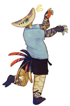 art for @mildatilde in return for some ocs : 3